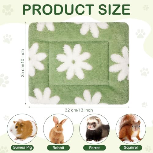 Haull 4 Pcs Waterproof Guinea Pig Bedding Mat, 13 x 10