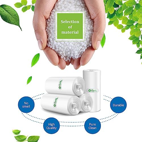 5 Gallon 220 Counts Strong Trash Bags Garbage Bags by Teivio, Bin Liners