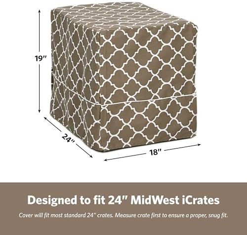 MidWest Homes for Pets Small Dog Crate Cover Featuring Teflon Fabric Protector