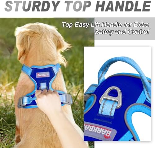 BARKBAY Dog Harness No Pull for Small Sized Dog Front Back Clips, Dog Vest