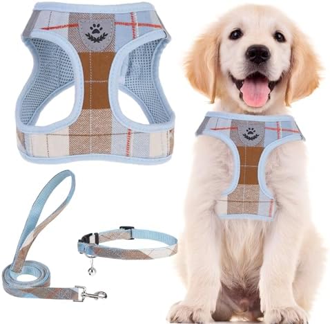 PUPTECK Dog Harness, Collar and Leash Set No Pull