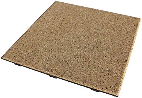 American Floor Mats - Extreme Rubber Gym Tiles - 1 Inch Thick Colorful Rubber Mats - Superior Shock and Sound Absorbing - 10% Blue - 2' x 2' Single Tile (Covers 4 Sq Ft)