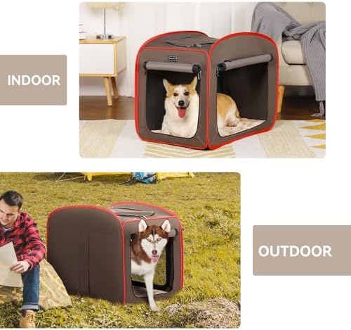 Petsfit Pop Up Dog Crates Kennel Carrier, Portable and Lightweight, Included