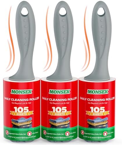 MONSEK 4X Extra Sticky Lint Roller