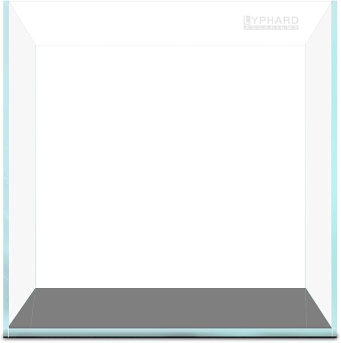 21 Gallon Rimless Aquarium Tall Tank, Ultra Clear Low Iron Big Fish Tank, L15.8×W15.8×H19.7 Glass Thickness 6mm with EVA Foam Leveling Mat