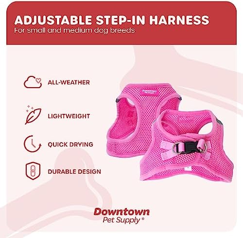Downtown Pet Supply Step-in Dog Harness – No Pull, Adjustable Padded Mesh