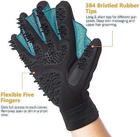 COOLJOB Patented Pet Grooming Gloves