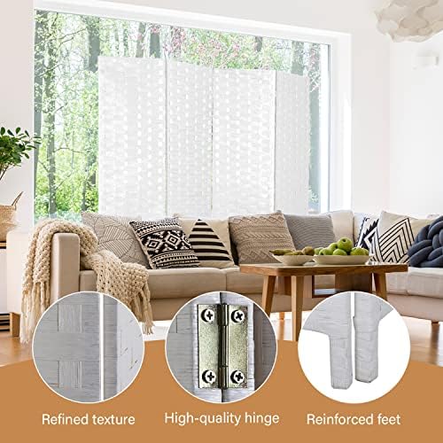 FDW 4-Panel Folding Room Divider | 6ft