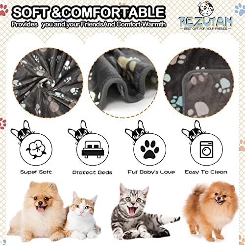 Rezutan 3 Pack Premium Soft Dog Blanket