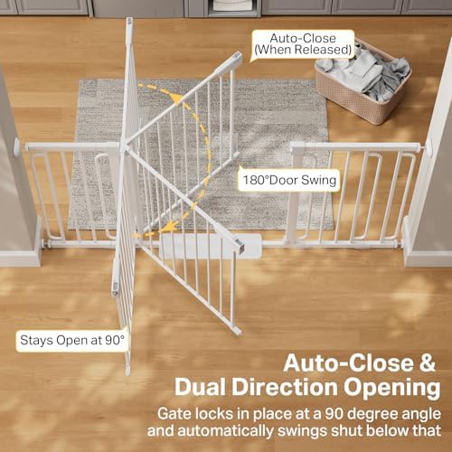Cumbor 36.6-64 in Extra Wide Baby Gate