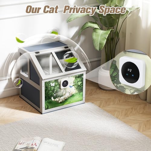 COZIWOW Modern Cat Litter Box Enclosure