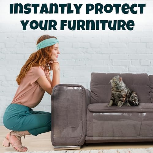 FixZilla Anti Cat Scratch Furniture Protector, Easy-to-Apply Scratching