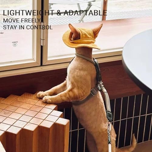 Adjustable Escape Proof Cat Harness and Leash Set