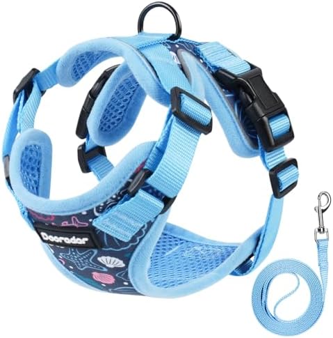Dooradar Cat Harness and Leash Set, Adjustable and Escape Proof
