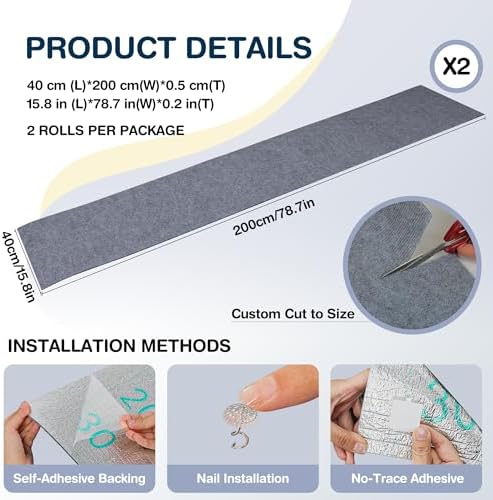 157.5" x 15.8" Cat Scratch Furniture Protector, Self-Adhesive Couch Protector