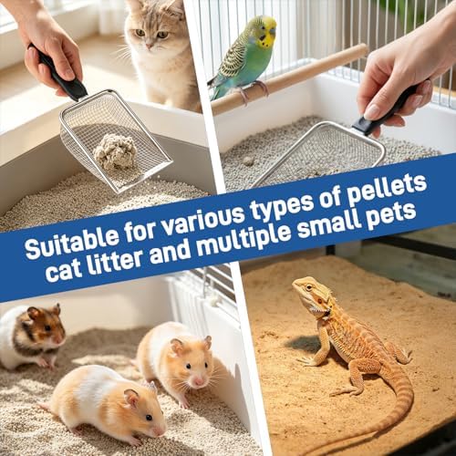 Stainless Steel Metal Cat Litter Scoop