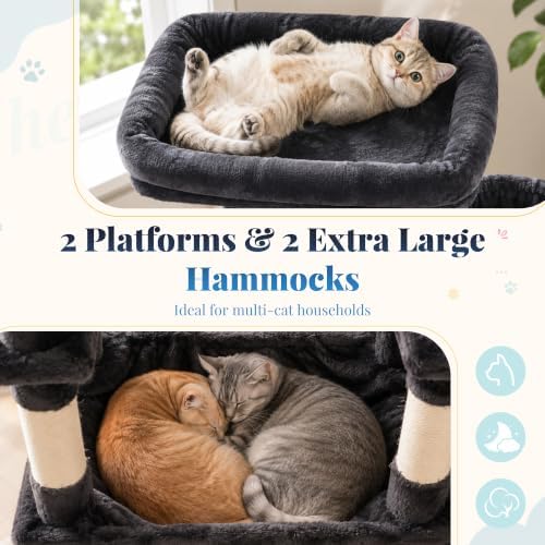Hey-brother Cat Tree Tower, Extended Base