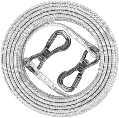 XiaZ Dog Tie Out Cable, Dog Leads