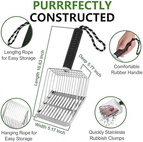 304 Stainless Steel Cat Litter Scooper