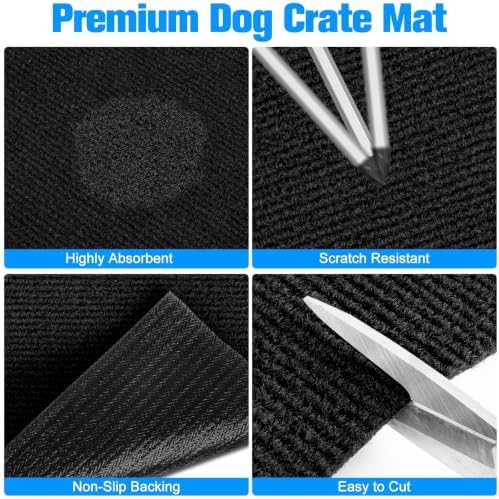 Dog Crate Mat, Non-Slip Kennel Mat