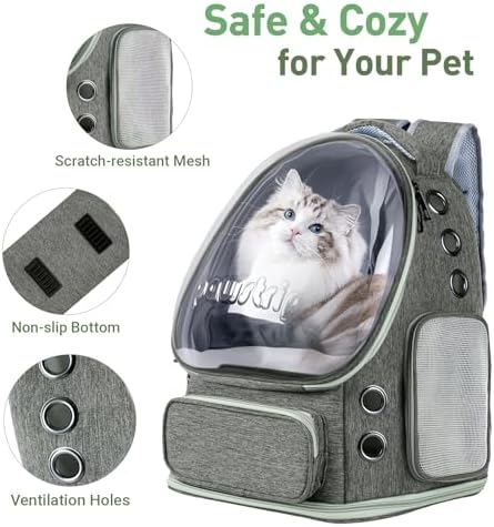Cat Backpack Carrier Clear Bubble Window