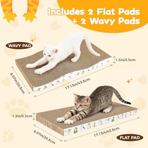 PatiencET Cat Scratcher Cardboard Pads