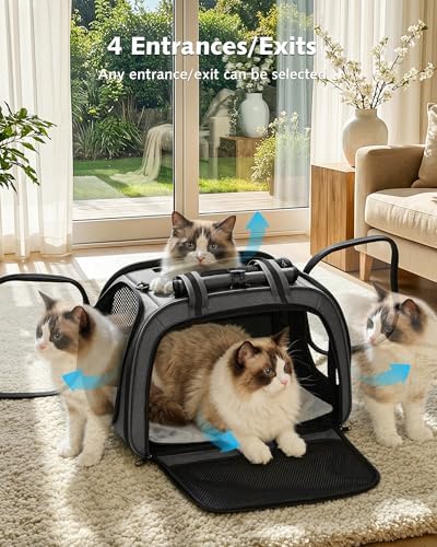 Pecute Cat Carrier, Double Bubble Pet Carrier