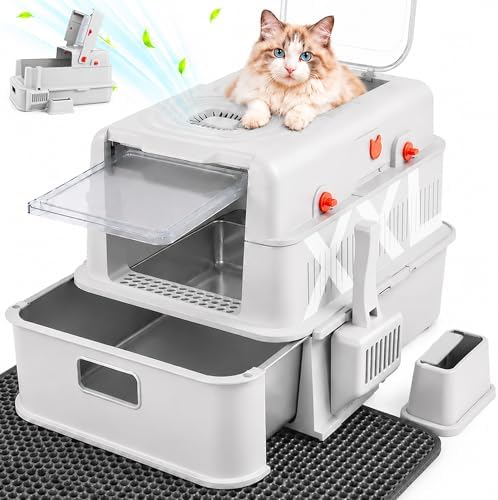 XXL Stainless Steel Litter Box