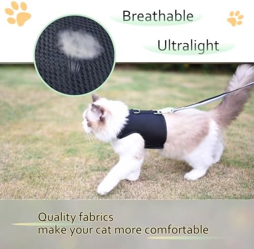 Cat Harness and Leash Set for Walking Escape Proof, Extra Large