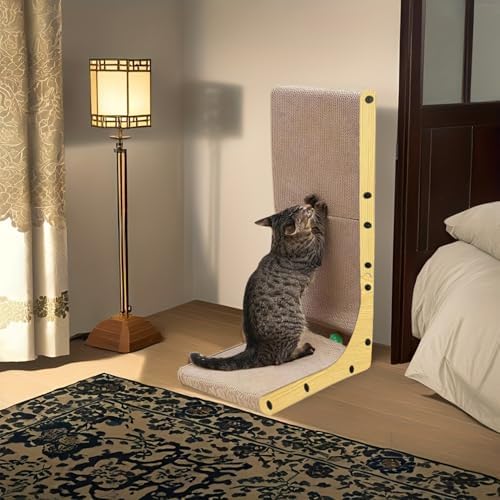 KVV Cat Scratcher, 23.6 Inch L Shaped Cat Scratch Pad