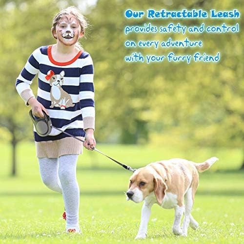 Heavy Duty Retractable Dog Leash-16ft Strong & Durable Walking Leash