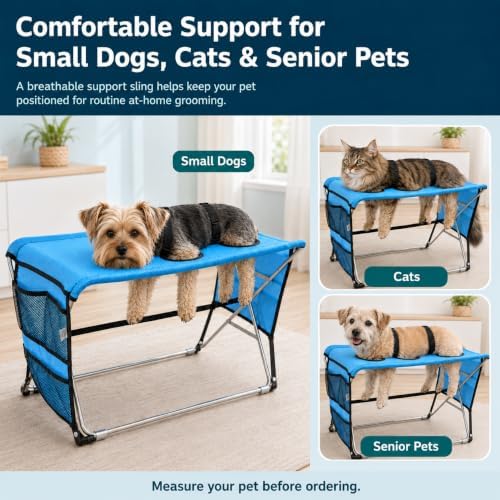 Pet Grooming Hammock with Stand