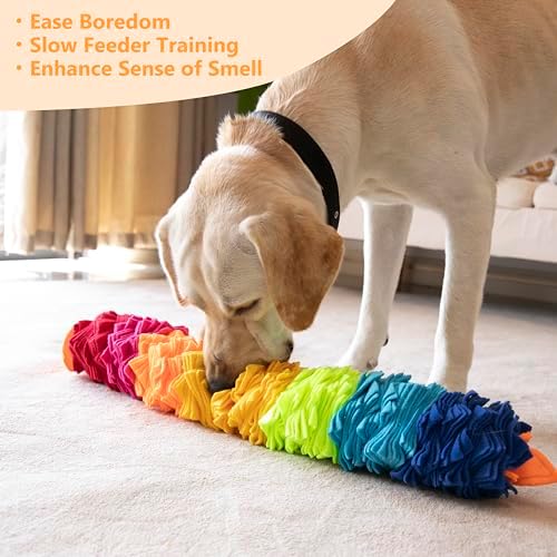 Ablechien Snuffle Ball Rainbow Snuffle Snake Puzzle Toy