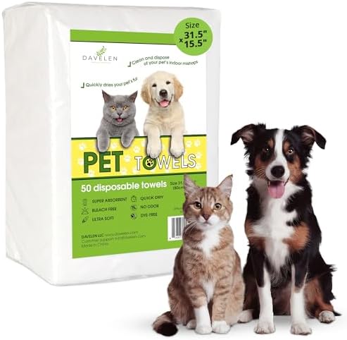 DAVELEN Disposable Pet Towels)