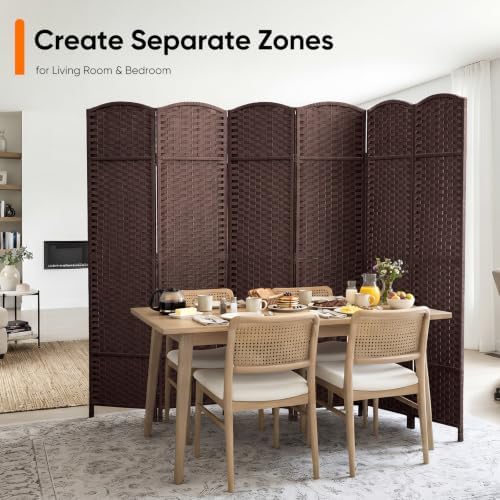 JOSTYLE Outdoor Privacy Screen 6-Panel Folding Room Divider Space Partition