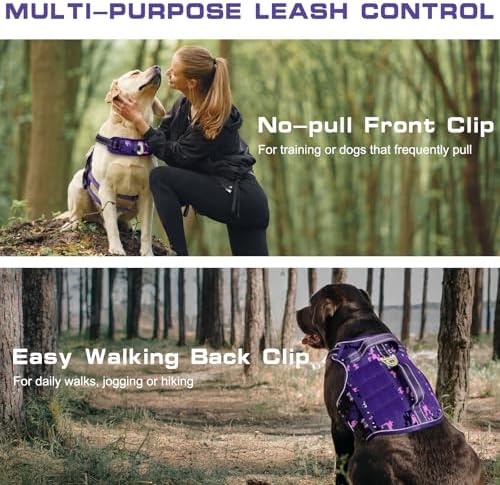 Dog Harness for Large Dogs, No Pull Tactical Vest