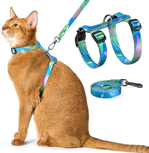 PetThem Adjustable Cat Harness and Leash Set Escape Proof