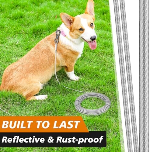 XiaZ Dog Tie Out Cable, Dog Leads