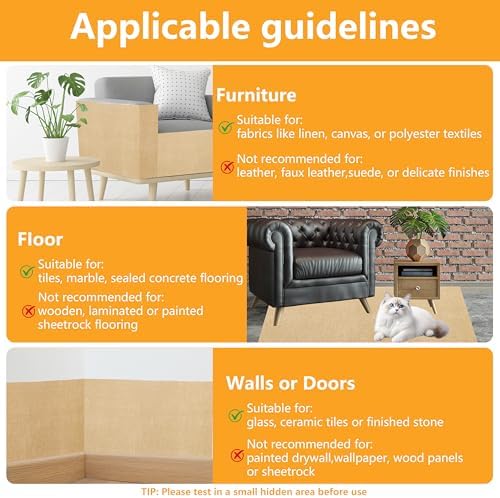 Cat Scratch Pad for Wall, Scratch Furniture Protector