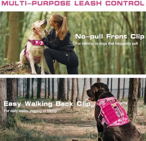 Dog Harness for Large Dogs, No Pull Tactical Vest