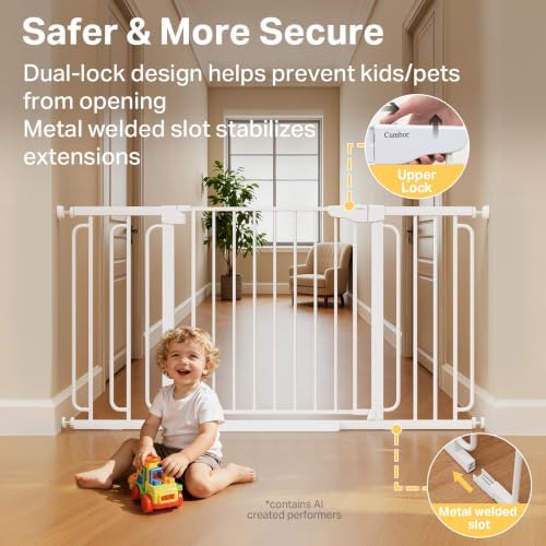 Cumbor 36.6-59" Extra Wide Baby Gate