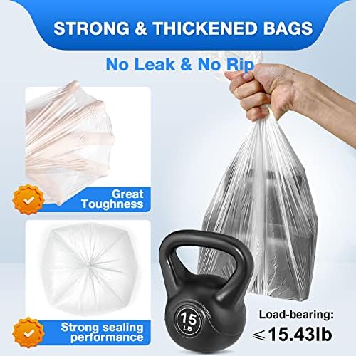 Charmount 1.2 Gallon Small Trash Bags