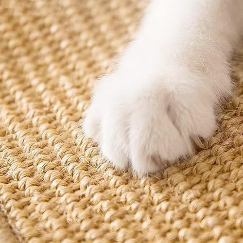 Cat Scratcher Mat, Jute Border, Sofa & Floor Protector, 23.6x15.7in