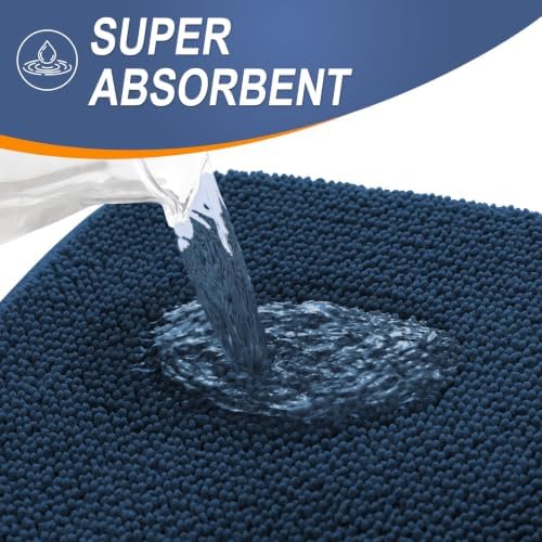 OLANLY Memory Foam Bathroom Runner Rug 47x20, Absorbent Long Bath Mat
