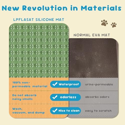 Cat Litter Mat, Silicone Litter Trapping Mat