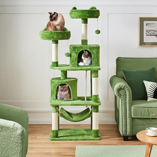 Yaheetech 62.5inches Cat Tree Cat Tower Kitten Condo