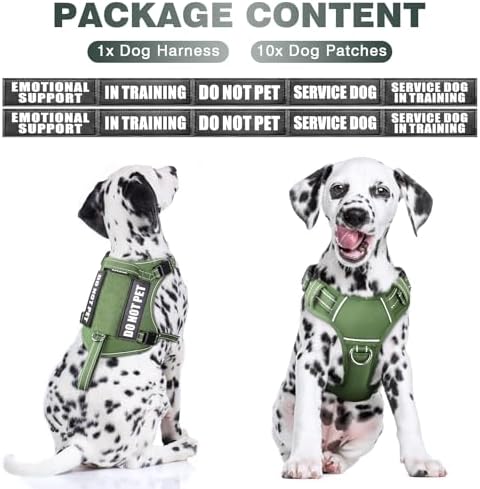 WINSEE Tactical Dog Harness, No Pull Dog Harness