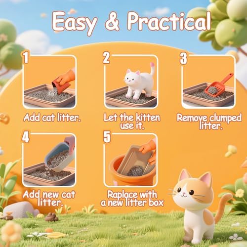 Disposable Litter Boxes for Cats Leak-Proof: 3/6/9/20/32-Pack Odor Control
