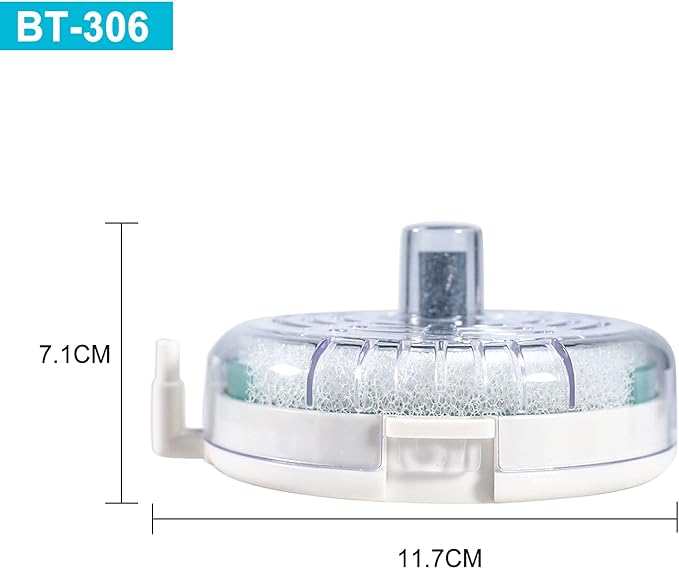 UPETTOOLS Mini Aquarium Sponge Filter, Small Internal Fish Tank Filter Detachable Submersible Filter with Air Stone Suitable for 20-40 Gallon Tank ((Air Pumps and Air Tube Not Included)