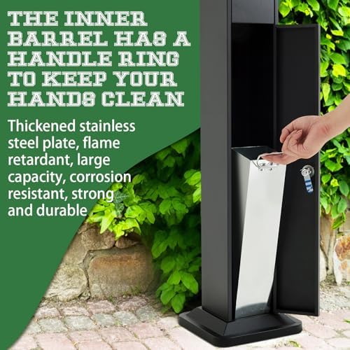 MorningRo Disposal Outdoor Standing Trash Can
